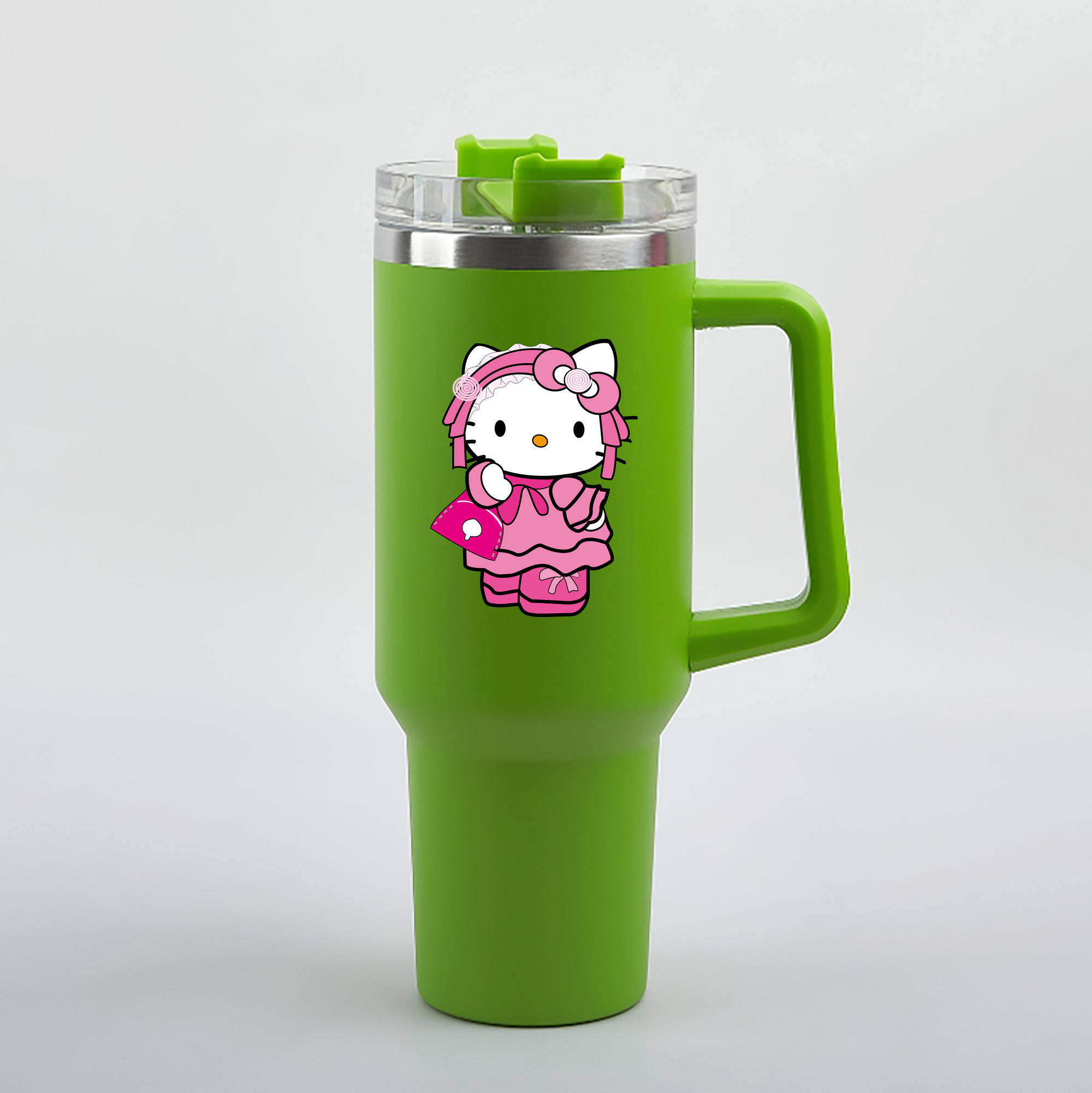（画像用） Hello Kitty ハローキティ 1200mL車用タンブラー（カラープリント）